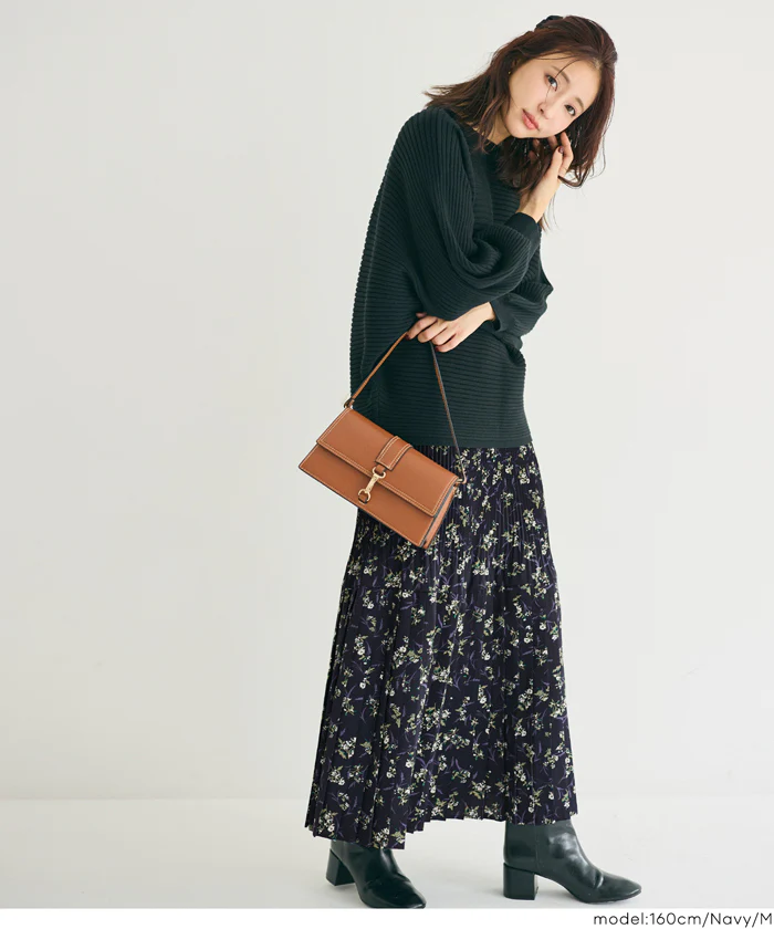 花柄プリーツロングスカート レディース メール便不可 - Image 10