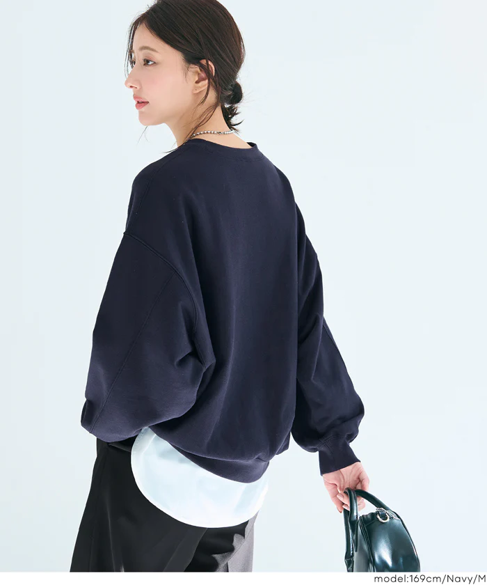 セール★2690円→1490円 裏毛ボリュームシルエットスウェット レディース メール便不可 - Image 11