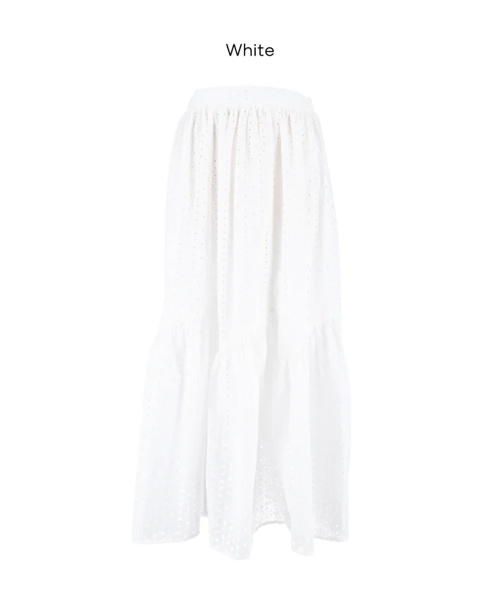 セール★3490円→2490円 カットワークレーススカート レディース メール便不可 - Image 12