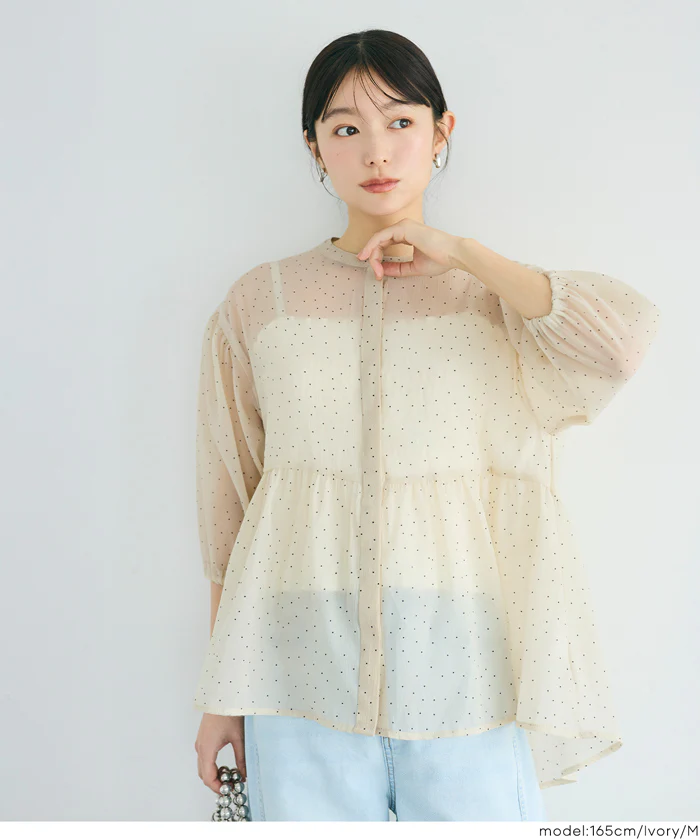 シアーフレアブラウス レディース メール便不可 - Image 11