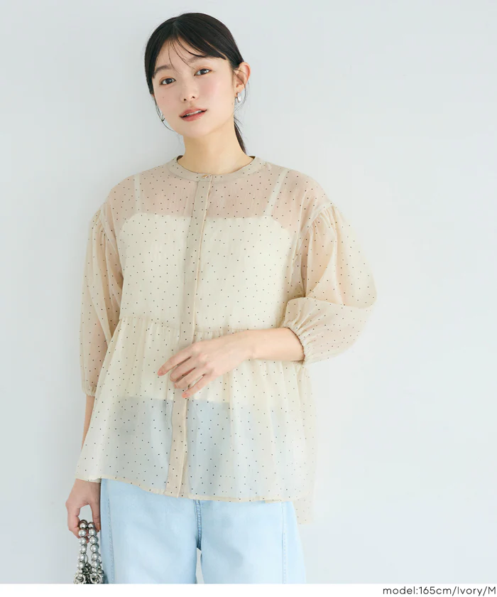 シアーフレアブラウス レディース メール便不可 - Image 8