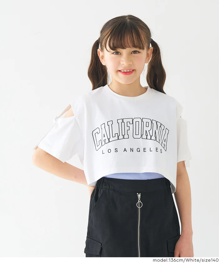 肩あきTシャツ＆タンクトップ 2点セット キッズ メール便不可 - Image 11