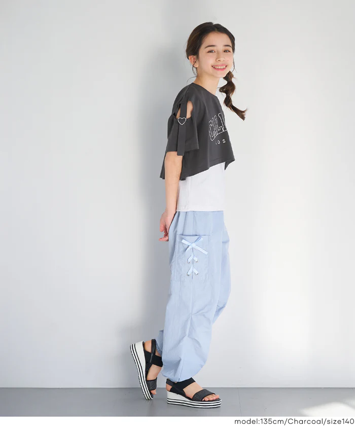 肩あきTシャツ＆タンクトップ 2点セット キッズ メール便不可 - Image 6