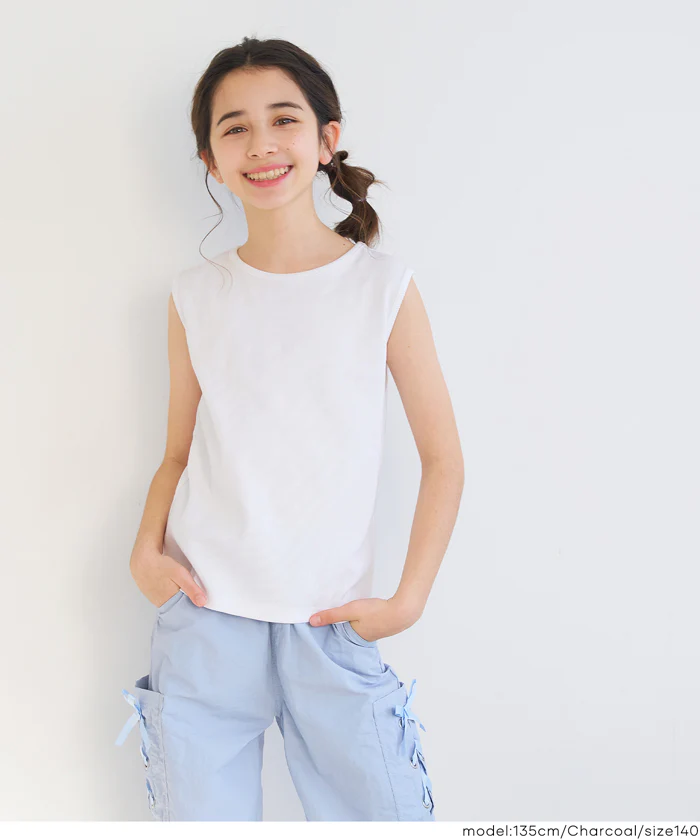 肩あきTシャツ＆タンクトップ 2点セット キッズ メール便不可 - Image 7