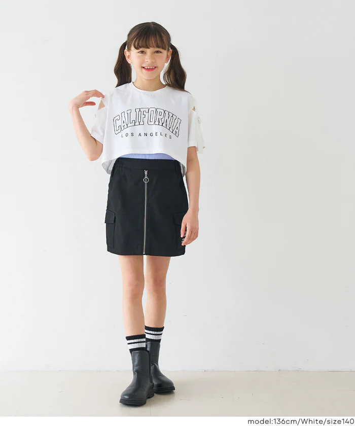 肩あきTシャツ＆タンクトップ 2点セット キッズ メール便不可 - Image 8