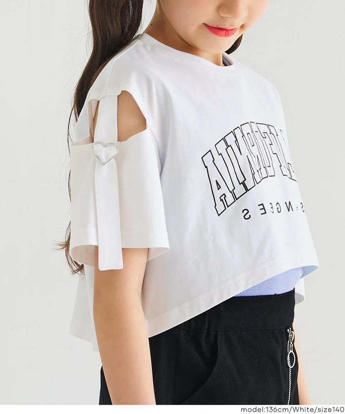 肩あきTシャツ＆タンクトップ 2点セット キッズ メール便不可 - Image 9