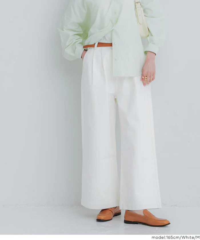 セール★3990円→3490円 タックデニムパンツ レディース メール便不可 - Image 11