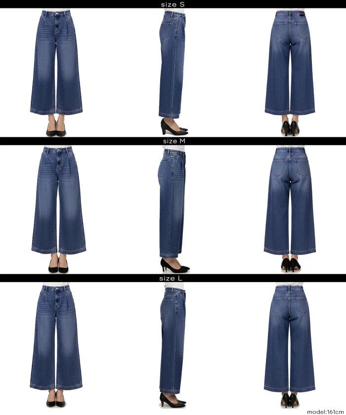 セール★3990円→3490円 タックデニムパンツ レディース メール便不可 - Image 14