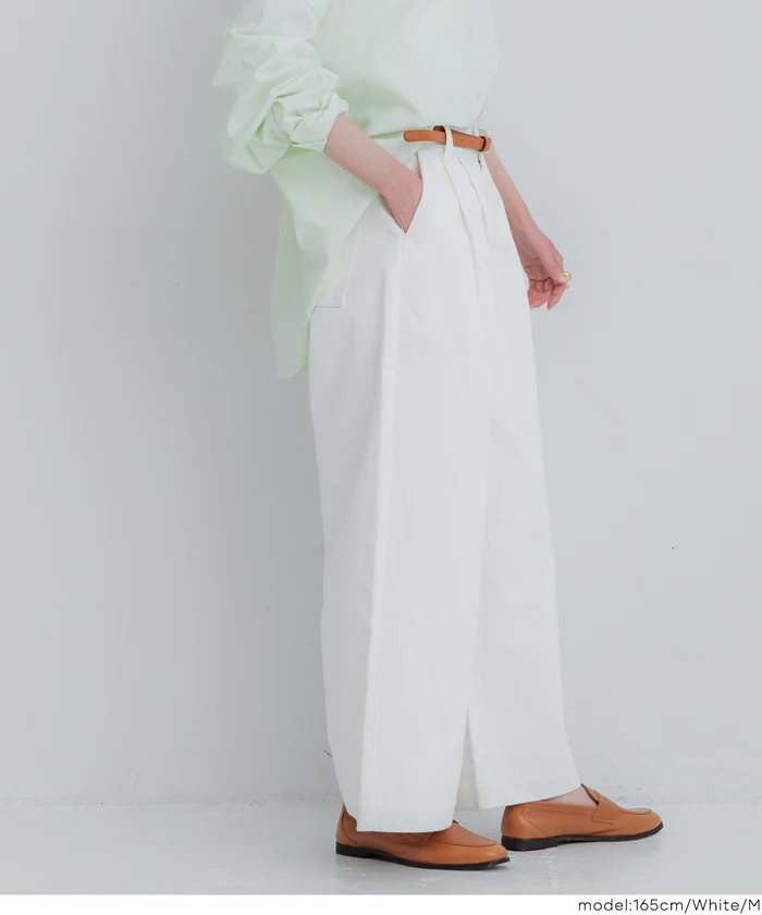 セール★3990円→3490円 タックデニムパンツ レディース メール便不可 - Image 9