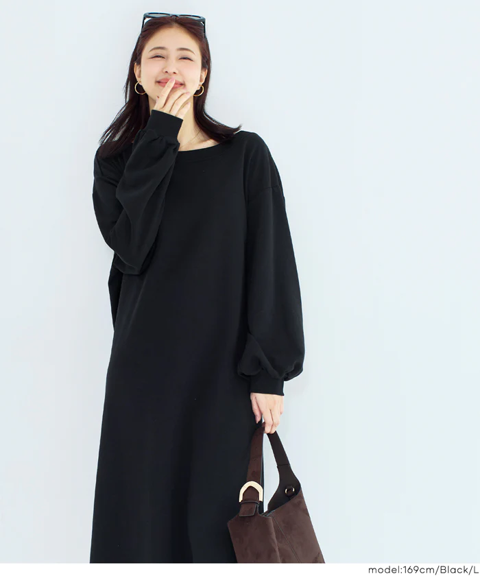セール★2690円→2490円 裏毛2wayオフショルダーワンピース レディース メール便不可 - Image 11