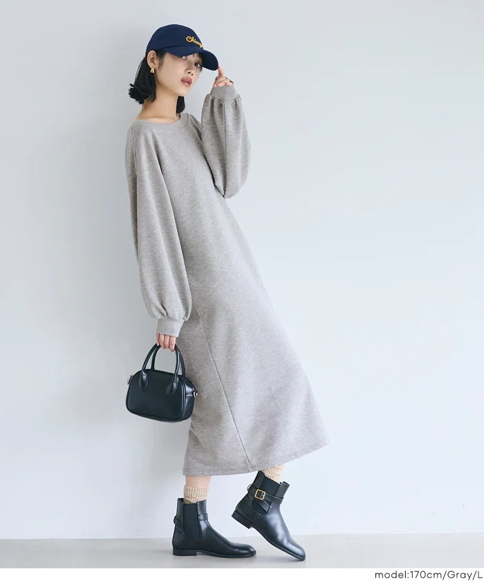 セール★2690円→2490円 裏毛2wayオフショルダーワンピース レディース メール便不可 - Image 7
