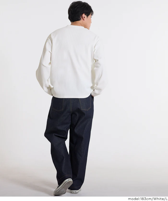 セール★2490円→1990円 EAZY TEX ワッフルロンT メンズ メール便不可 - Image 9
