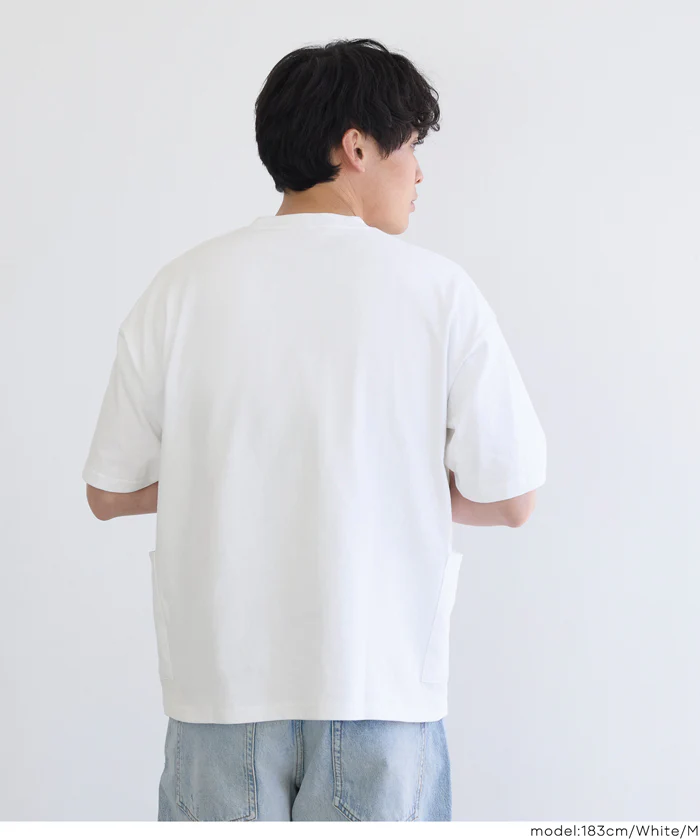 ヘビーウェイト裾ダブルポケットTシャツ メンズ レディース メール便不可 - Image 11