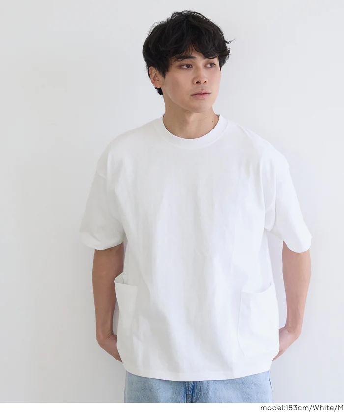ヘビーウェイト裾ダブルポケットTシャツ メンズ レディース メール便不可 - Image 14