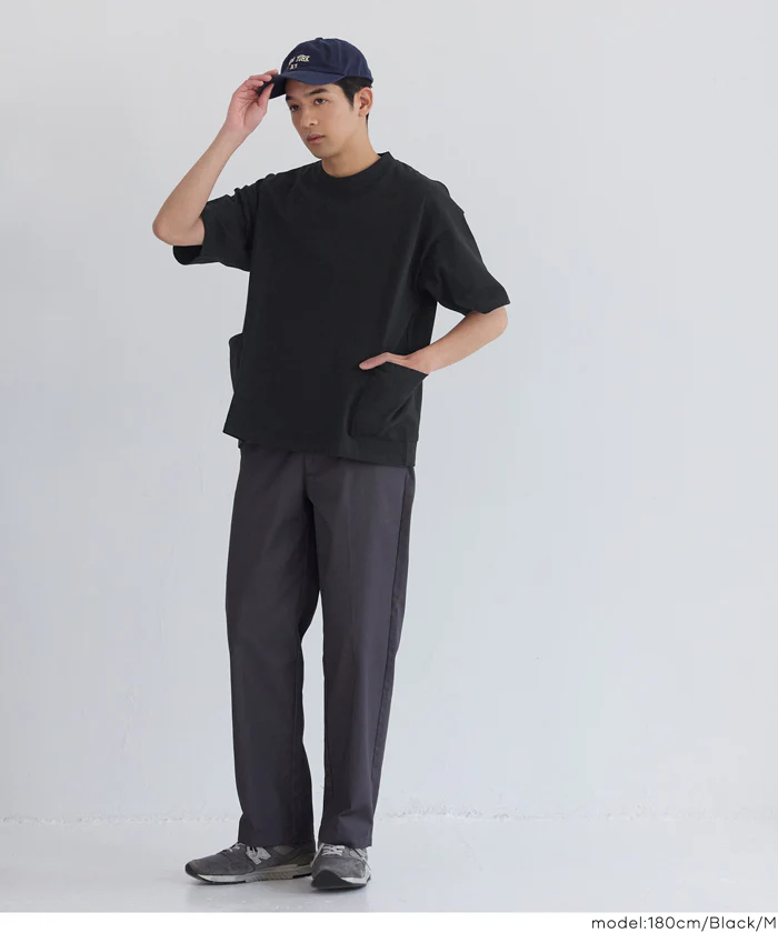 ヘビーウェイト裾ダブルポケットTシャツ メンズ レディース メール便不可 - Image 3
