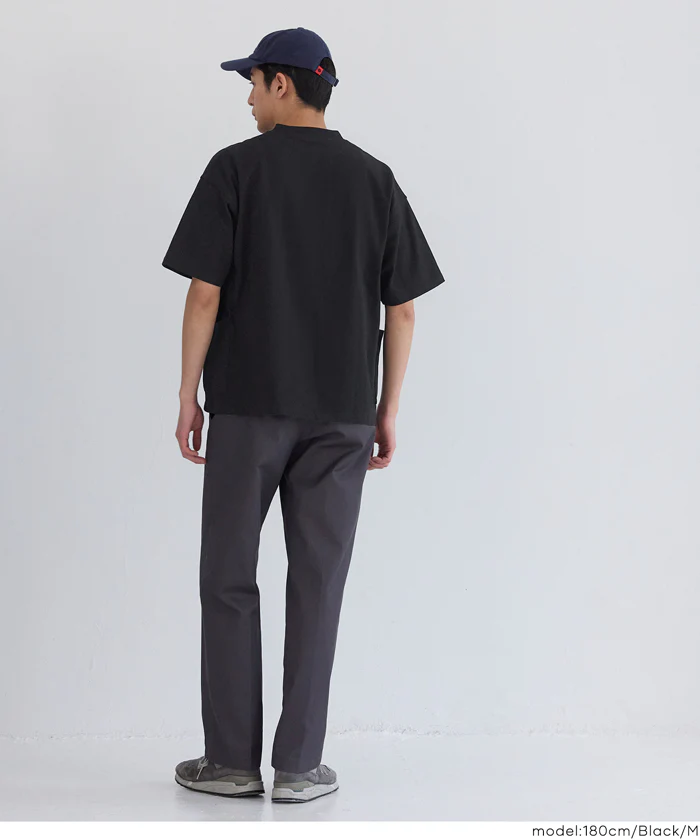 ヘビーウェイト裾ダブルポケットTシャツ メンズ レディース メール便不可 - Image 5