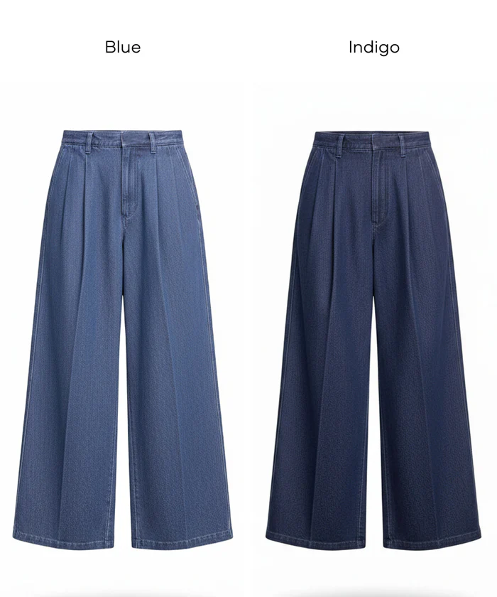 とろみデニムタックパンツ レディース 送料無料/メール便不可 - Image 16