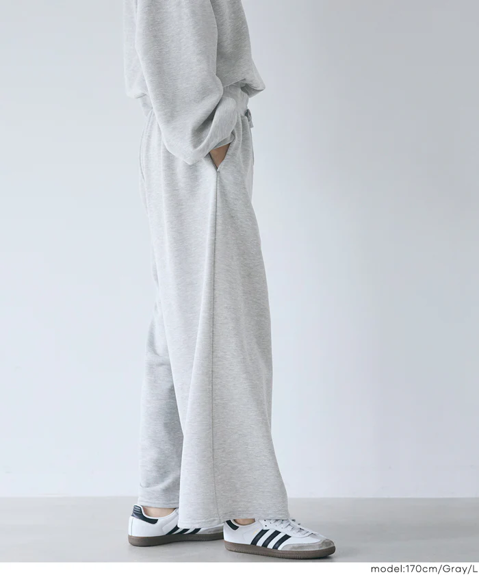 裏毛スウェットワイドパンツ レディース メール便不可 - Image 4