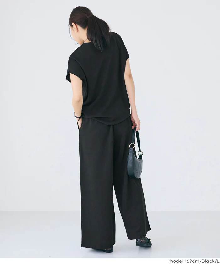 カットジョーゼットイージーパンツ レディース メール便不可 - Image 10