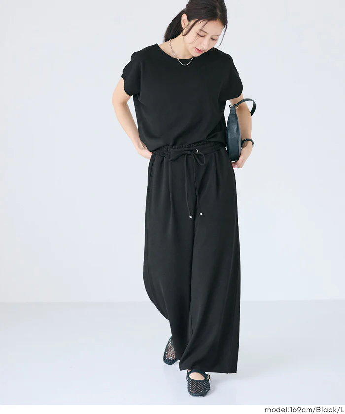 カットジョーゼットイージーパンツ レディース メール便不可 - Image 11