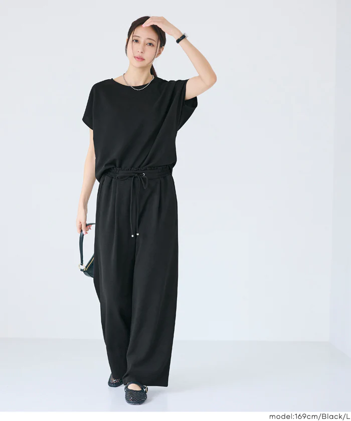 カットジョーゼットイージーパンツ レディース メール便不可 - Image 12