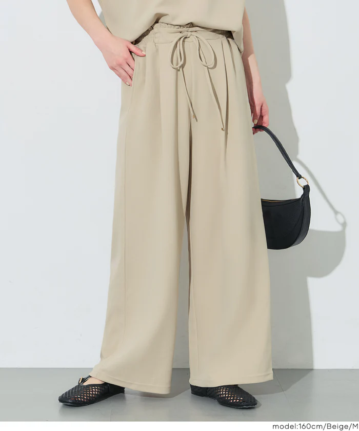 カットジョーゼットイージーパンツ レディース メール便不可 - Image 8