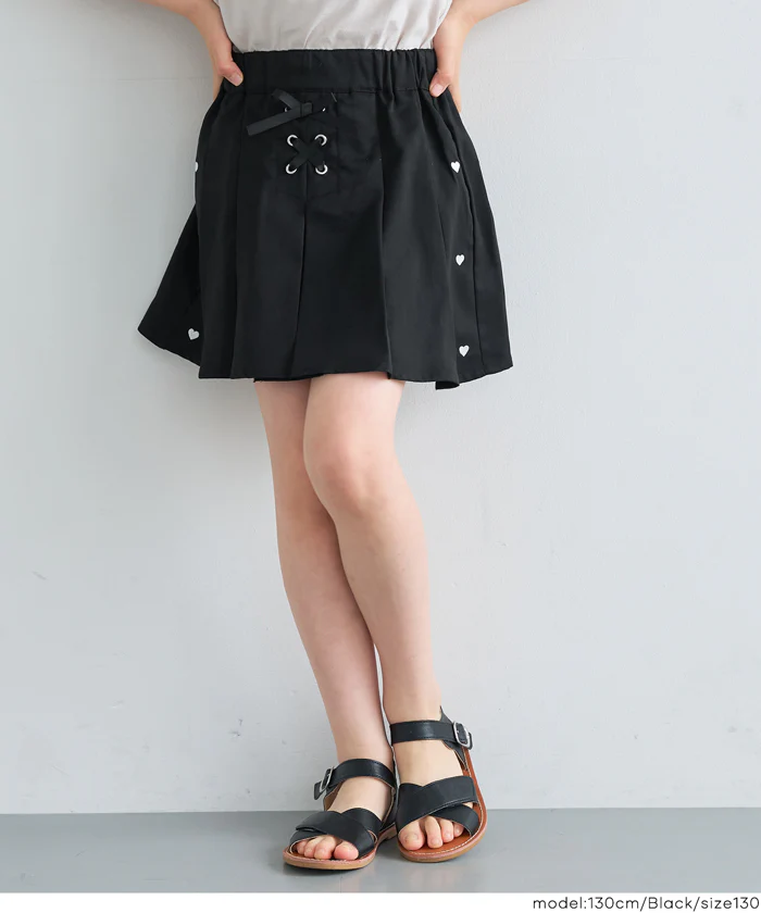 ハートラインプリーツスカート キッズ メール便不可 - Image 9