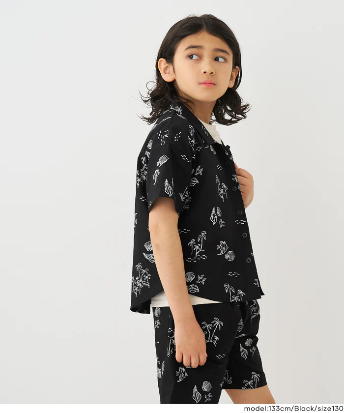 総柄開襟シャツ キッズ メール便可 - Image 11