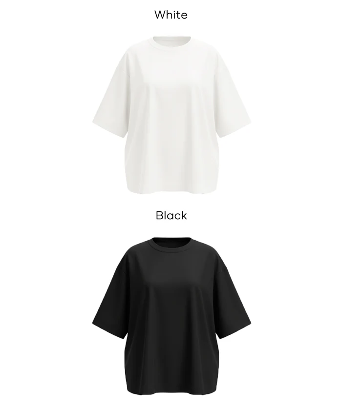 EAZY TEX オーバーサイズTシャツ レディース メール便可 【田中里奈様着用】mrb - Image 17