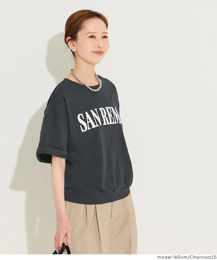 T-スウェット半袖トップス レディース メール便不可 - Image 11