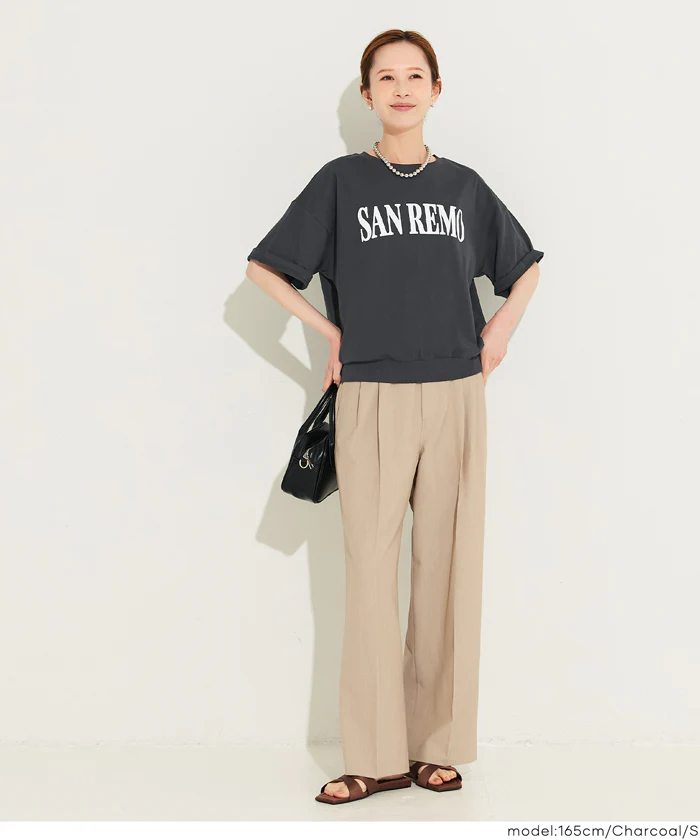 T-スウェット半袖トップス レディース メール便不可 - Image 8