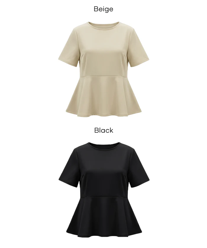 カットジョーゼットペプラムブラウス レディース メール便不可 - Image 17