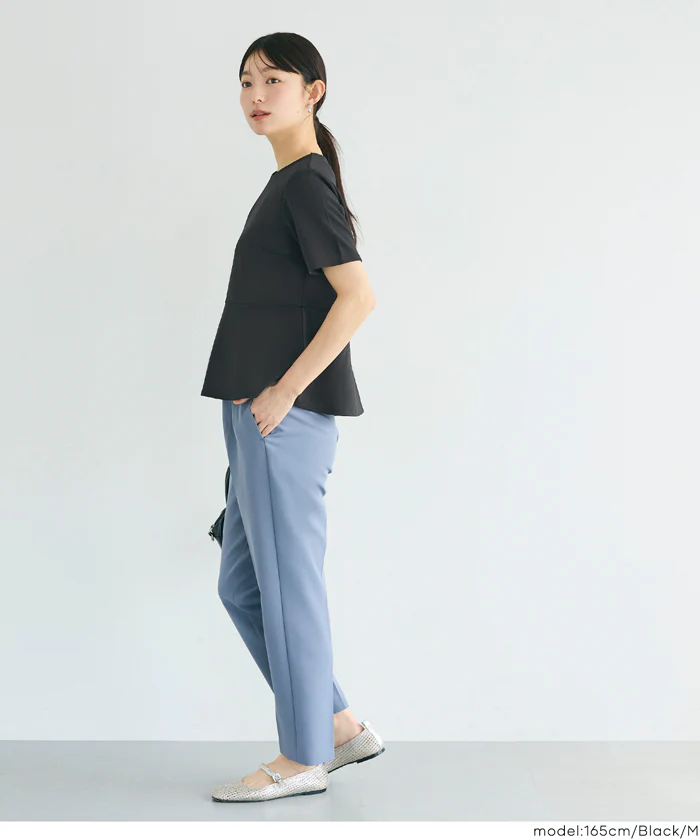 カットジョーゼットペプラムブラウス レディース メール便不可 - Image 7