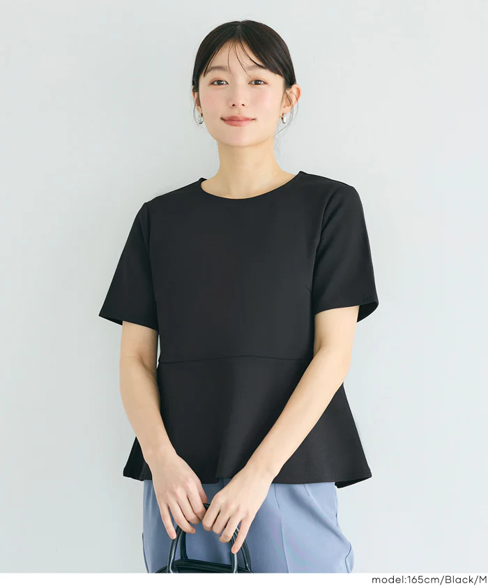 カットジョーゼットペプラムブラウス レディース メール便不可 - Image 8