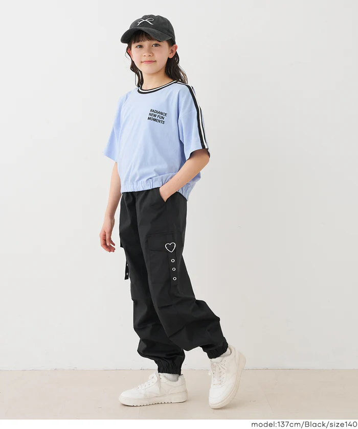 ハートバックルパラシュートパンツ キッズ メール便不可 - Image 10