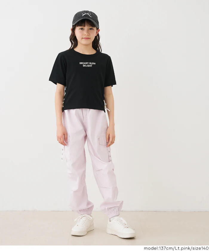 ハートバックルパラシュートパンツ キッズ メール便不可 - Image 2