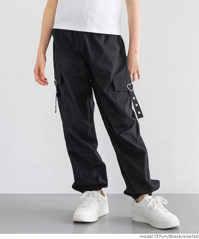 ハートバックルパラシュートパンツ キッズ メール便不可 - Image 7