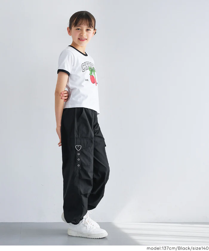 ハートバックルパラシュートパンツ キッズ メール便不可 - Image 8