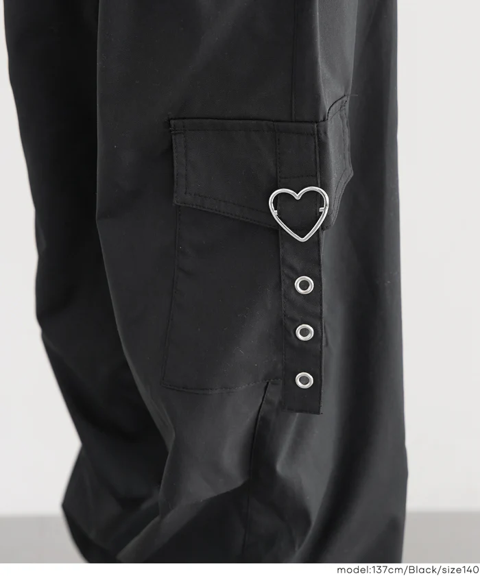 ハートバックルパラシュートパンツ キッズ メール便不可 - Image 9