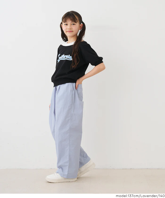 レースアップワイドパンツ キッズ メール便不可 - Image 12