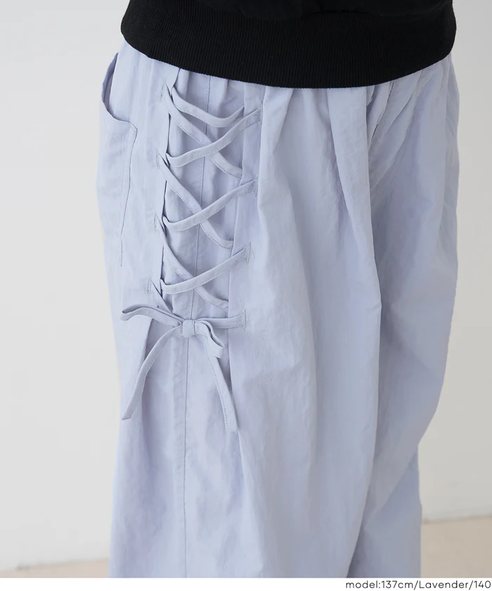 レースアップワイドパンツ キッズ メール便不可 - Image 13