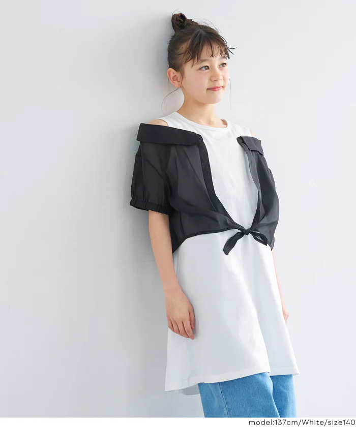 シアーシャツドッキングワンピ―ス キッズ メール便不可 - Image 10