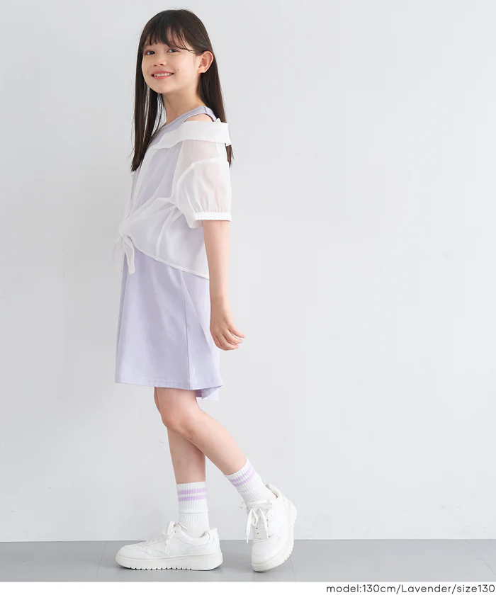 シアーシャツドッキングワンピ―ス キッズ メール便不可 - Image 2