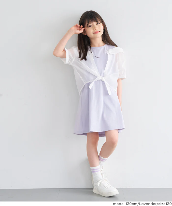 シアーシャツドッキングワンピ―ス キッズ メール便不可 - Image 3