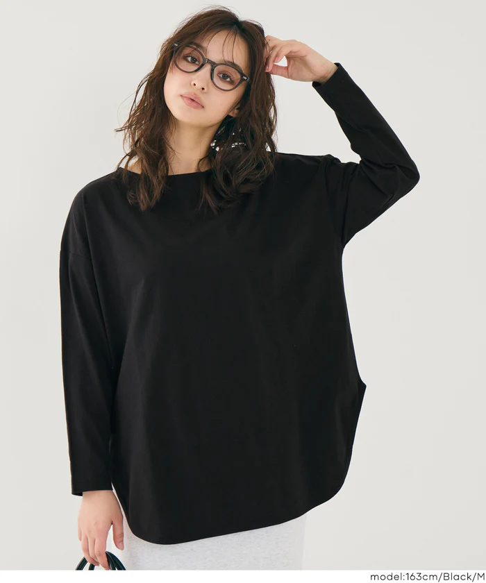 セール★990円→890円 レギュラーオンスコットンサイドスリットビッグTシャツ レディース メール便不可 - Image 10