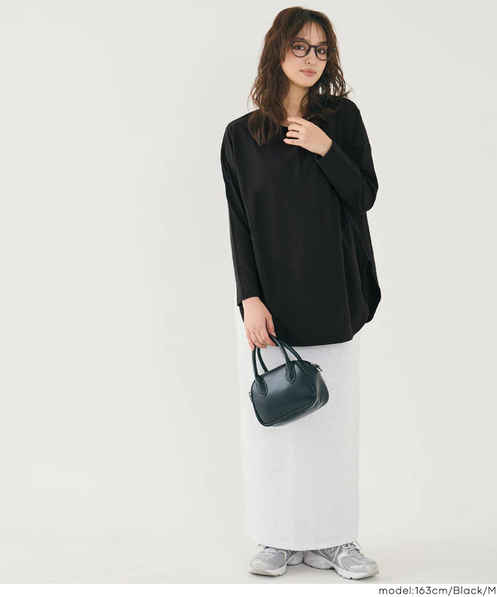セール★990円→890円 レギュラーオンスコットンサイドスリットビッグTシャツ レディース メール便不可 - Image 13