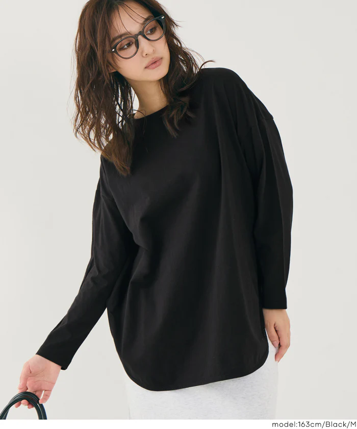 セール★990円→890円 レギュラーオンスコットンサイドスリットビッグTシャツ レディース メール便不可 - Image 14