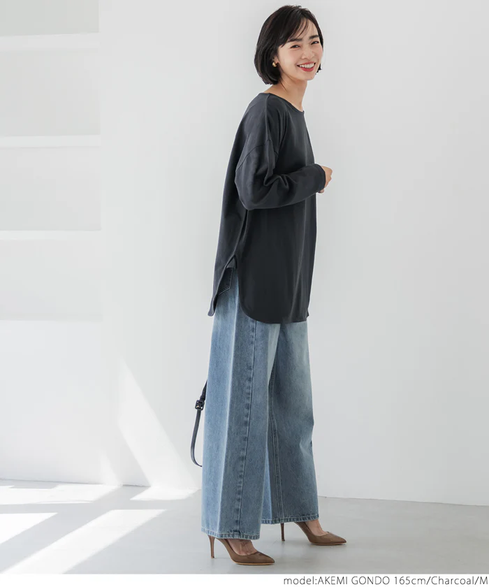 【旧仕様】レギュラーオンスコットンサイドスリットビッグTシャツ レディース メール便不可 coca コカ - Image 8