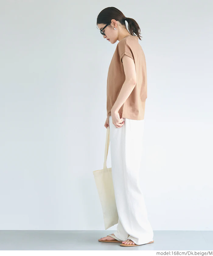 COTTON from the U.S.モックネックTシャツ レディース メール便可 - Image 10