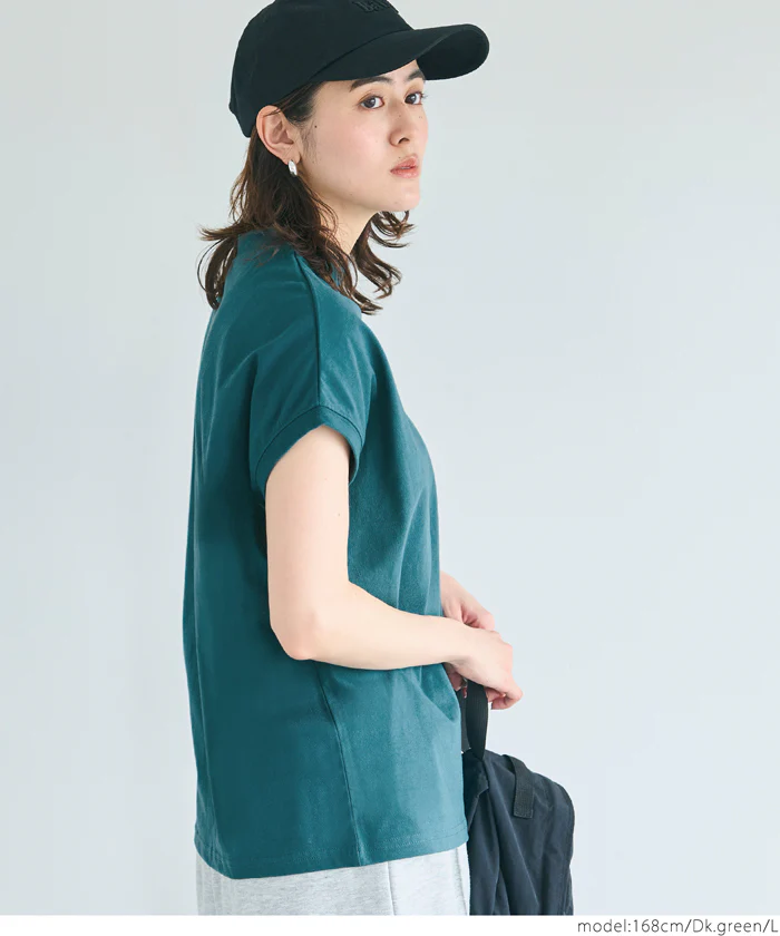 COTTON from the U.S.モックネックTシャツ レディース メール便可 - Image 13